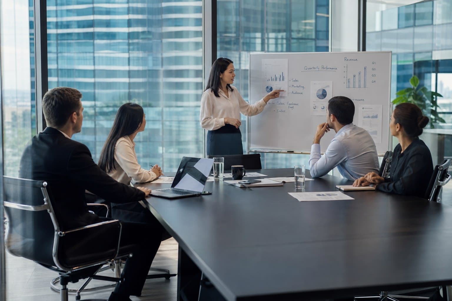 Enterprise business headquarters and corporate teams